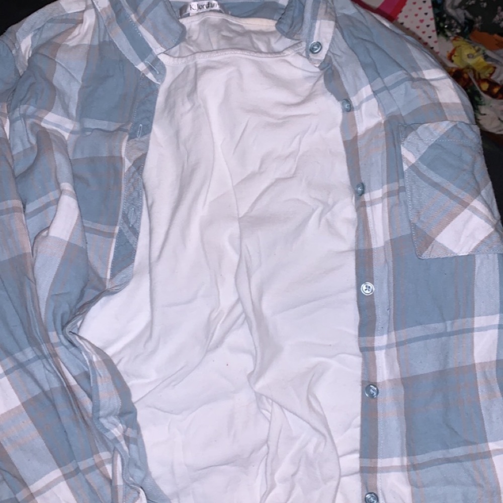 Flannel and top together size XL  for both items